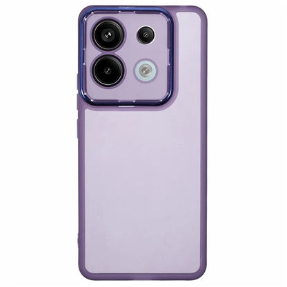 WANLONFENG DKSM Series for Xiaomi Poco X6 5G  /  Redmi Note 13 Pro 5G TPU Case Electroplated Frame with Tempered Glass