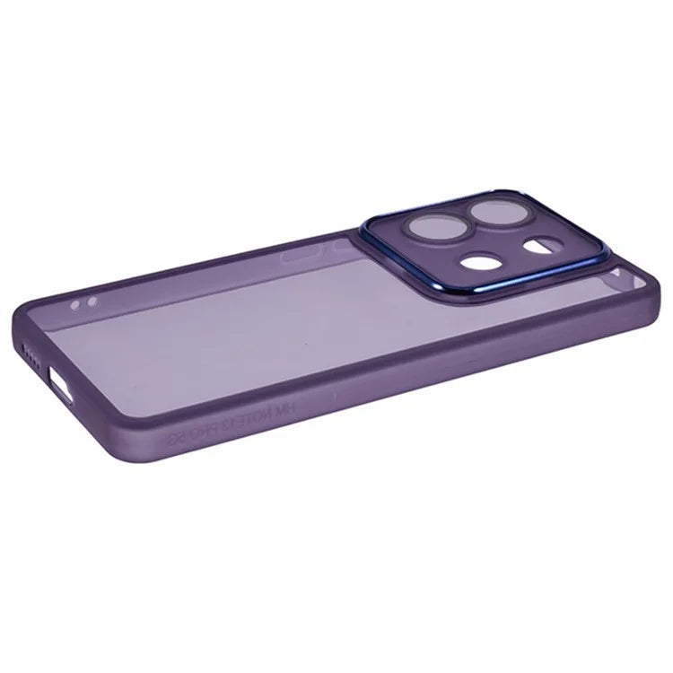 WANLONFENG DKSM Series for Xiaomi Poco X6 5G  /  Redmi Note 13 Pro 5G TPU Case Electroplated Frame with Tempered Glass