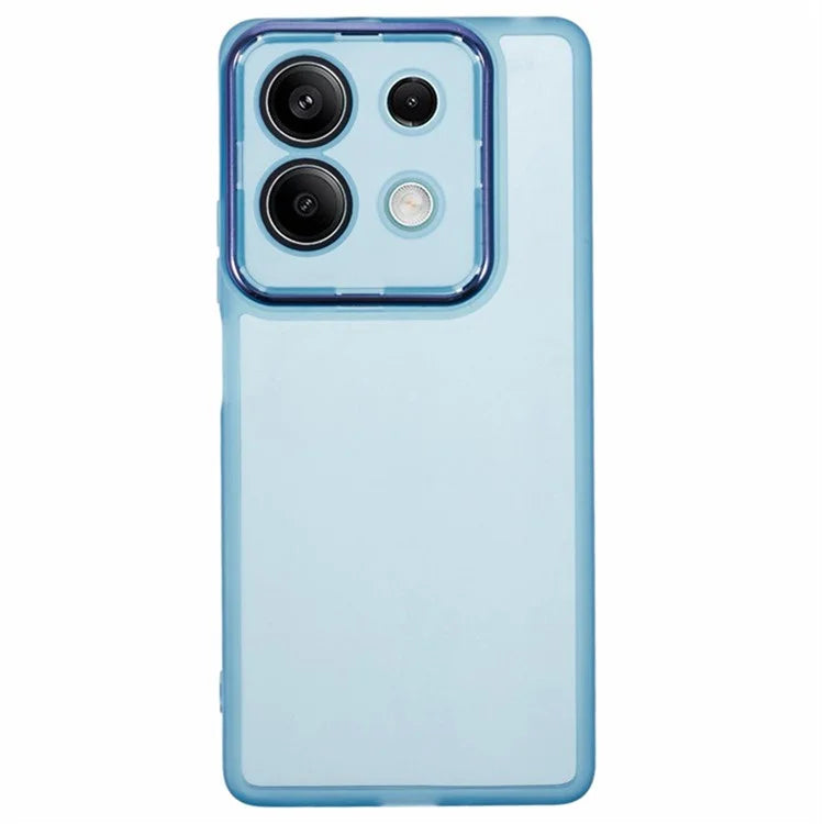 WANLONFENG DKSM Series for Xiaomi Redmi Note 13 5G TPU Case Electroplated Frame with Tempered Glass