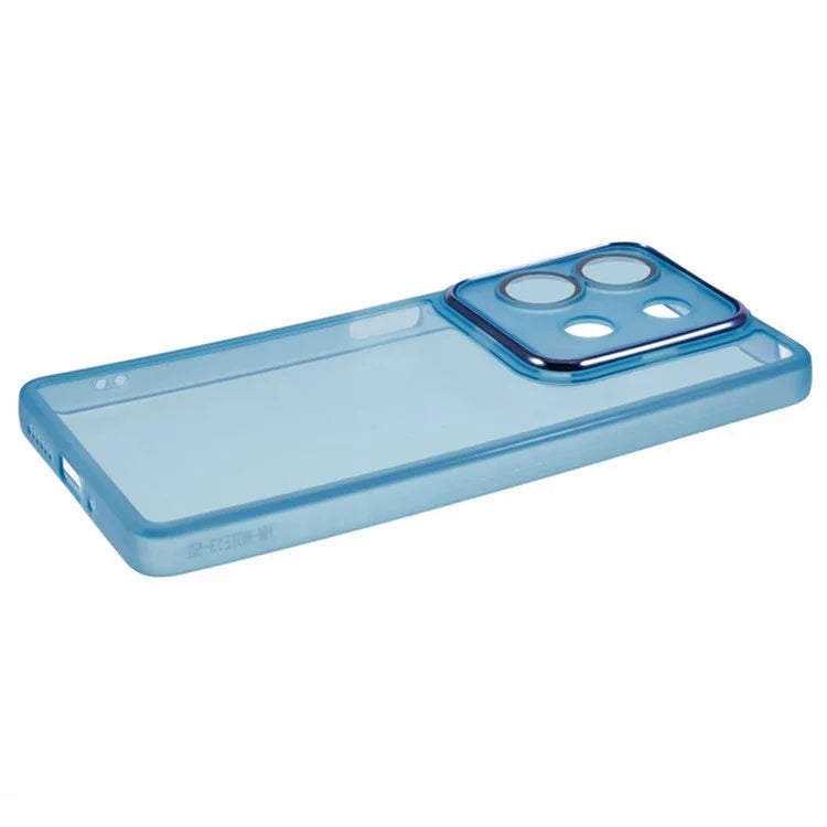WANLONFENG DKSM Series for Xiaomi Redmi Note 13 5G TPU Case Electroplated Frame with Tempered Glass