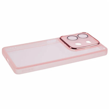 WANLONFENG DKSM Series for Xiaomi Redmi Note 13 5G TPU Case Electroplated Frame with Tempered Glass