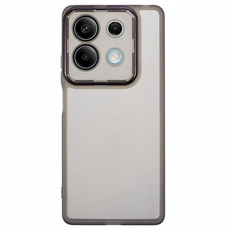 WANLONFENG DKSM Series for Xiaomi Redmi Note 13 5G TPU Case Electroplated Frame with Tempered Glass