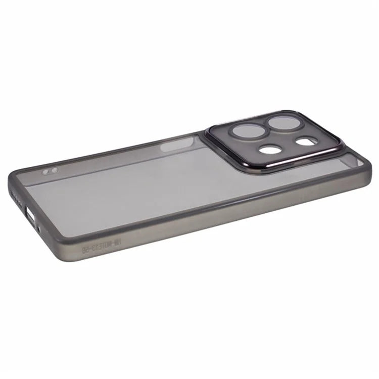 WANLONFENG DKSM Series for Xiaomi Redmi Note 13 5G TPU Case Electroplated Frame with Tempered Glass