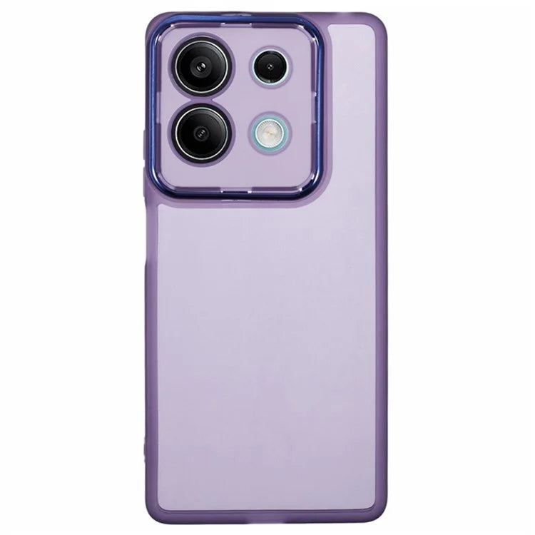 WANLONFENG DKSM Series for Xiaomi Redmi Note 13 5G TPU Case Electroplated Frame with Tempered Glass