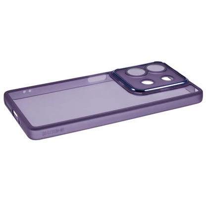 WANLONFENG DKSM Series for Xiaomi Redmi Note 13 5G TPU Case Electroplated Frame with Tempered Glass