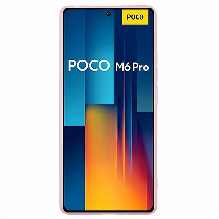 WANLONFENG DKSM Series for Xiaomi Poco M6 Pro 4G  /  Redmi Note 13 Pro 4G TPU Case Electroplated Frame with Tempered Glass
