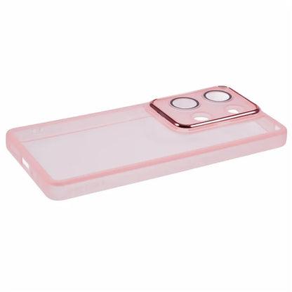 WANLONFENG DKSM Series for Xiaomi Poco M6 Pro 4G  /  Redmi Note 13 Pro 4G TPU Case Electroplated Frame with Tempered Glass