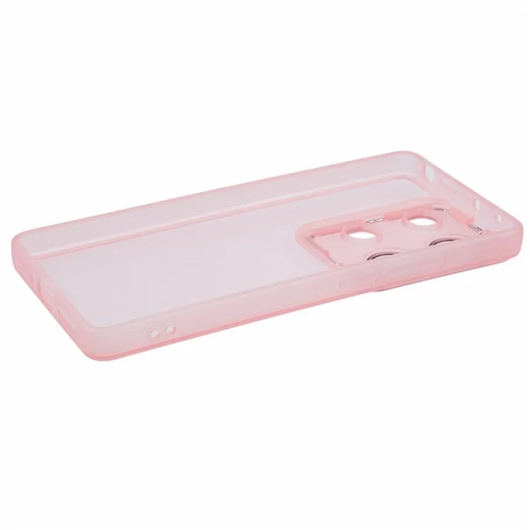 WANLONFENG DKSM Series for Xiaomi Poco M6 Pro 4G  /  Redmi Note 13 Pro 4G TPU Case Electroplated Frame with Tempered Glass