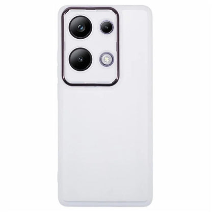 WANLONFENG DKSM Series for Xiaomi Poco M6 Pro 4G  /  Redmi Note 13 Pro 4G TPU Case Electroplated Frame with Tempered Glass