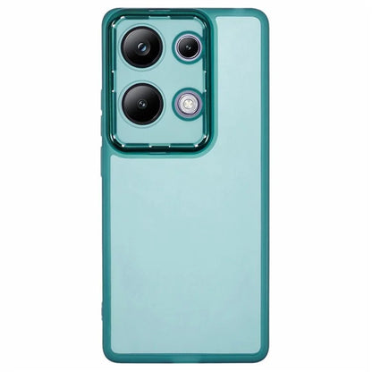 WANLONFENG DKSM Series for Xiaomi Poco M6 Pro 4G  /  Redmi Note 13 Pro 4G TPU Case Electroplated Frame with Tempered Glass
