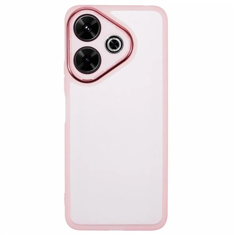 WANLONFENG DKSM Series for Xiaomi Redmi 13 5G  /  4G TPU Case Electroplated Frame with Tempered Glass