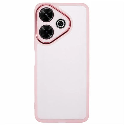 WANLONFENG DKSM Series for Xiaomi Redmi 13 5G  /  4G TPU Case Electroplated Frame with Tempered Glass