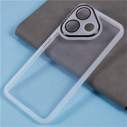 WANLONFENG DKSM Series for Xiaomi Redmi 13 5G  /  4G TPU Case Electroplated Frame with Tempered Glass