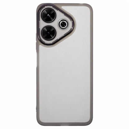WANLONFENG DKSM Series for Xiaomi Redmi 13 5G  /  4G TPU Case Electroplated Frame with Tempered Glass