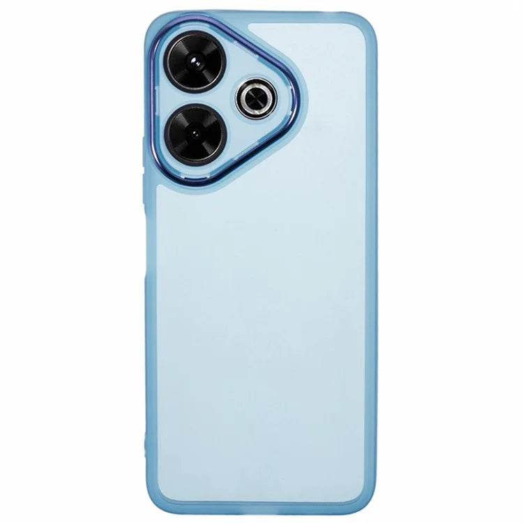WANLONFENG DKSM Series for Xiaomi Redmi 13 5G  /  4G TPU Case Electroplated Frame with Tempered Glass