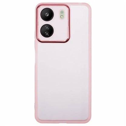WANLONFENG DKSM Series for Xiaomi Poco C65 4G  /  Redmi 13C 4G TPU Case Electroplated Frame with Tempered Glass