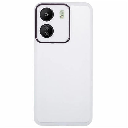 WANLONFENG DKSM Series for Xiaomi Poco C65 4G  /  Redmi 13C 4G TPU Case Electroplated Frame with Tempered Glass