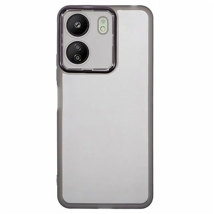 WANLONFENG DKSM Series for Xiaomi Poco C65 4G  /  Redmi 13C 4G TPU Case Electroplated Frame with Tempered Glass