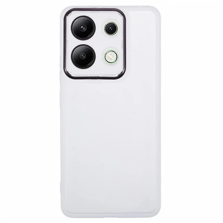 WANLONFENG DKSM Series for Xiaomi Redmi Note 13 4G TPU Case Electroplated Frame with Tempered Glass