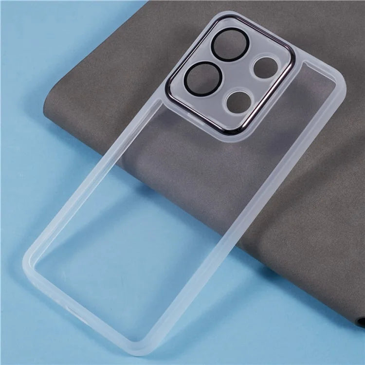 WANLONFENG DKSM Series for Xiaomi Redmi Note 13 4G TPU Case Electroplated Frame with Tempered Glass
