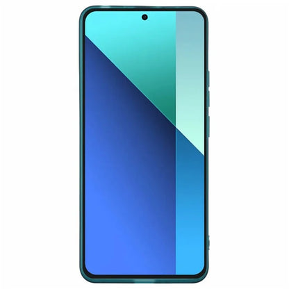 WANLONFENG DKSM Series for Xiaomi Redmi Note 13 4G TPU Case Electroplated Frame with Tempered Glass