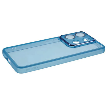 WANLONFENG DKSM Series for Xiaomi Redmi Note 13 4G TPU Case Electroplated Frame with Tempered Glass
