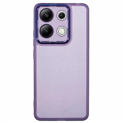 WANLONFENG DKSM Series for Xiaomi Redmi Note 13 4G TPU Case Electroplated Frame with Tempered Glass