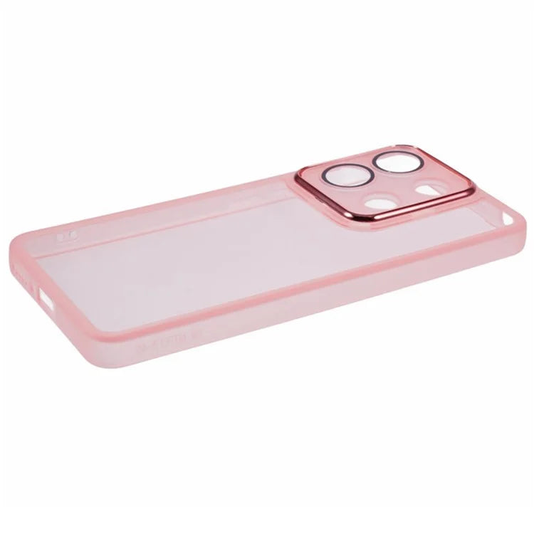 WANLONFENG DKSM Series for Xiaomi Redmi Note 13 4G TPU Case Electroplated Frame with Tempered Glass