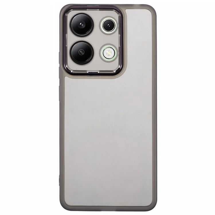 WANLONFENG DKSM Series for Xiaomi Redmi Note 13 4G TPU Case Electroplated Frame with Tempered Glass
