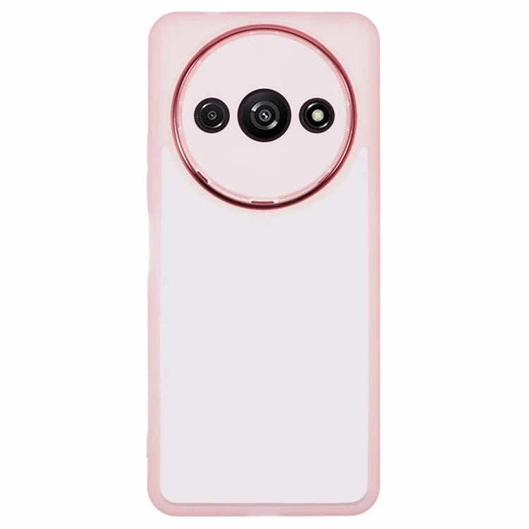 WANLONFENG DKSM Series for Xiaomi Redmi A3 4G TPU Case Electroplated Frame with Tempered Glass