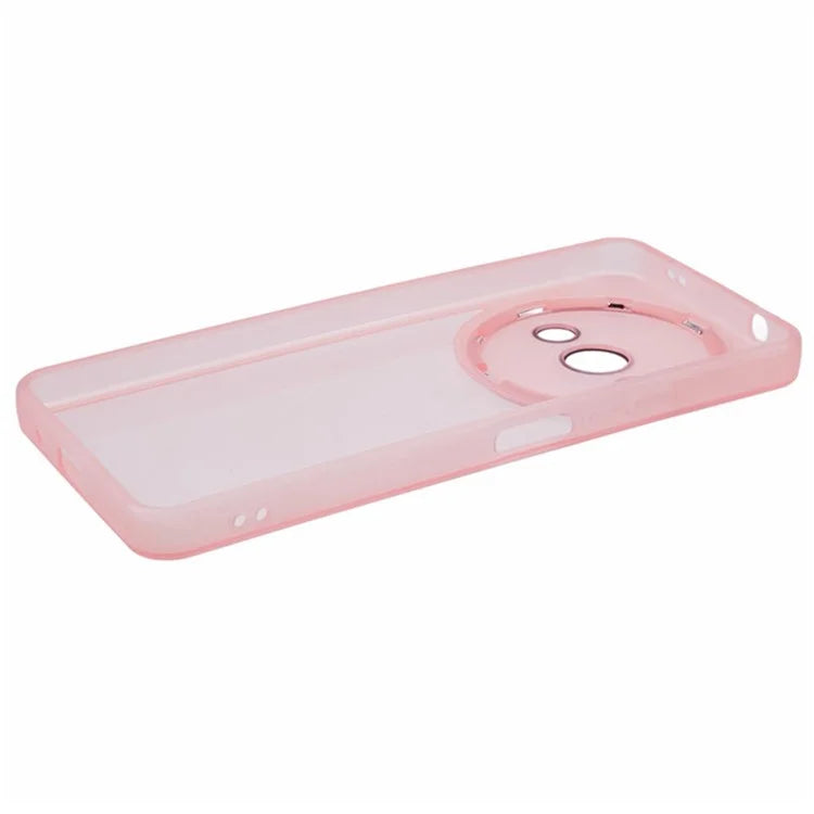 WANLONFENG DKSM Series for Xiaomi Redmi A3 4G TPU Case Electroplated Frame with Tempered Glass