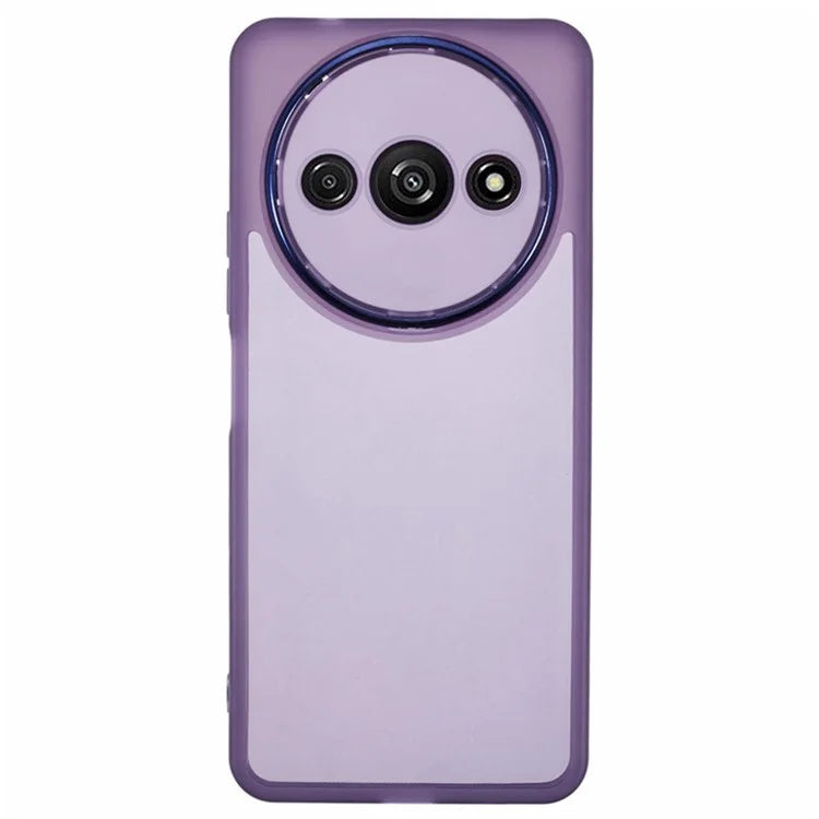 WANLONFENG DKSM Series for Xiaomi Redmi A3 4G TPU Case Electroplated Frame with Tempered Glass