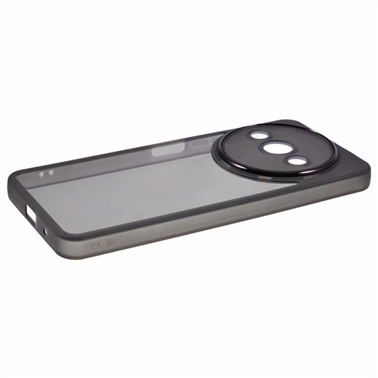 WANLONFENG DKSM Series for Xiaomi Redmi A3 4G TPU Case Electroplated Frame with Tempered Glass