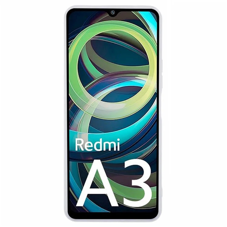 WANLONFENG DKSM Series for Xiaomi Redmi A3 4G TPU Case Electroplated Frame with Tempered Glass