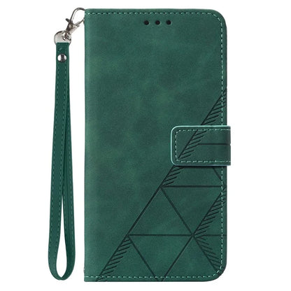 YB Imprinting Series-1 For iPhone 16 Pro Max Leather Case with Hand Strap Wallet Phone Cover