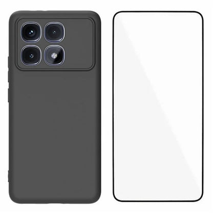 WANLONFENG MS Series for Xiaomi Redmi K70 Ultra TPU Case Matte Back Cover with Tempered Glass