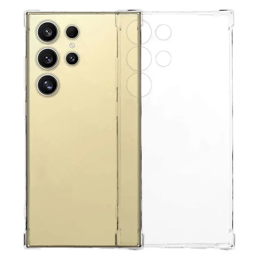 KALEBOL KLB-TPU001 For Samsung Galaxy S24 Ultra Case 1.5mm TPU Transparent Anti-Drop Phone Cover