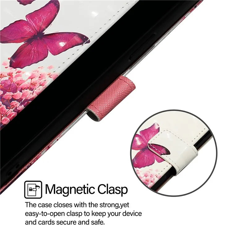 YB Pattern Printing Leather Series-2 For iPhone 16 Plus Case Stand View Wallet Phone Cover