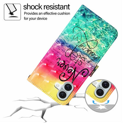YB Pattern Printing Leather Series-2 For iPhone 16 Plus Case Stand View Wallet Phone Cover