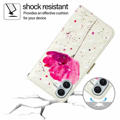 YB Pattern Printing Leather Series-2 For iPhone 16 Plus Case Stand View Wallet Phone Cover