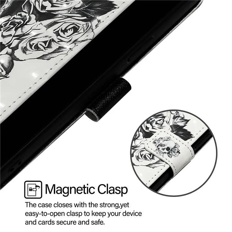 YB Pattern Printing Leather Series-2 For iPhone 16 Plus Case Stand View Wallet Phone Cover