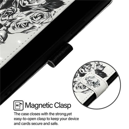 YB Pattern Printing Leather Series-2 For iPhone 16 Plus Case Stand View Wallet Phone Cover