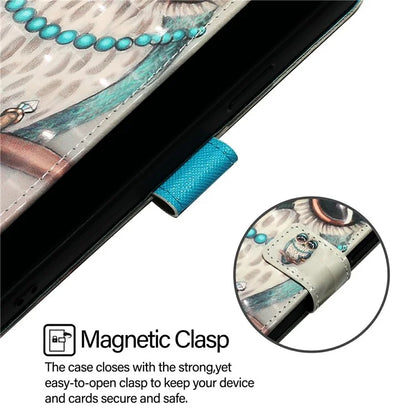 YB Pattern Printing Leather Series-2 For iPhone 16 Plus Case Stand View Wallet Phone Cover
