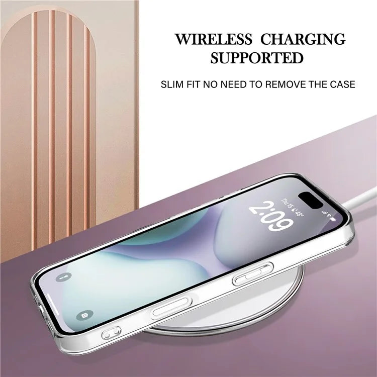 YB IMD Series-3 for iPhone 16 TPU Case Marble Pattern Electroplated Phone Back Cover