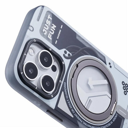 YOUNGKIT for iPhone 16 Pro Max Magnetic Case Rotating Kickstand IMD TPU Phone Cover