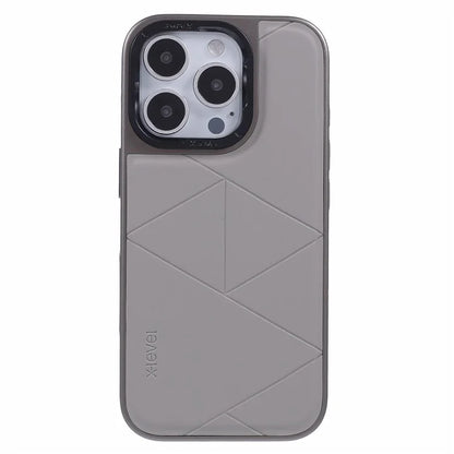 X-LEVEL For iPhone 16 Pro Max Case Geometric PC+TPU+Leather Anti-Scratch Phone Cover