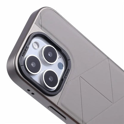 X-LEVEL For iPhone 16 Pro Max Case Geometric PC+TPU+Leather Anti-Scratch Phone Cover