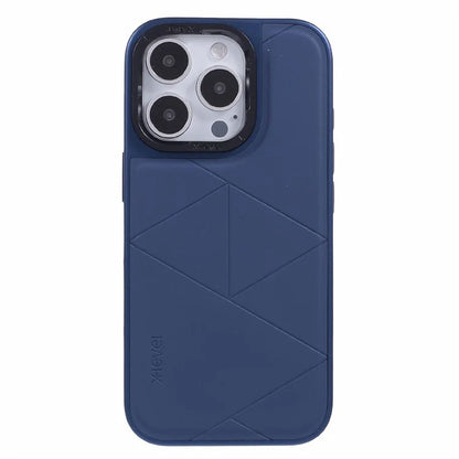 X-LEVEL For iPhone 16 Pro Max Case Geometric PC+TPU+Leather Anti-Scratch Phone Cover