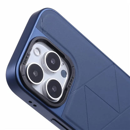 X-LEVEL For iPhone 16 Pro Max Case Geometric PC+TPU+Leather Anti-Scratch Phone Cover