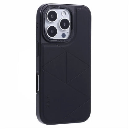 X-LEVEL For iPhone 16 Pro Max Case Geometric PC+TPU+Leather Anti-Scratch Phone Cover